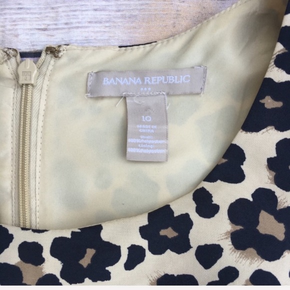 NWOT BANANA REPUBLIC leopard print dress - Picture 5 of 7
